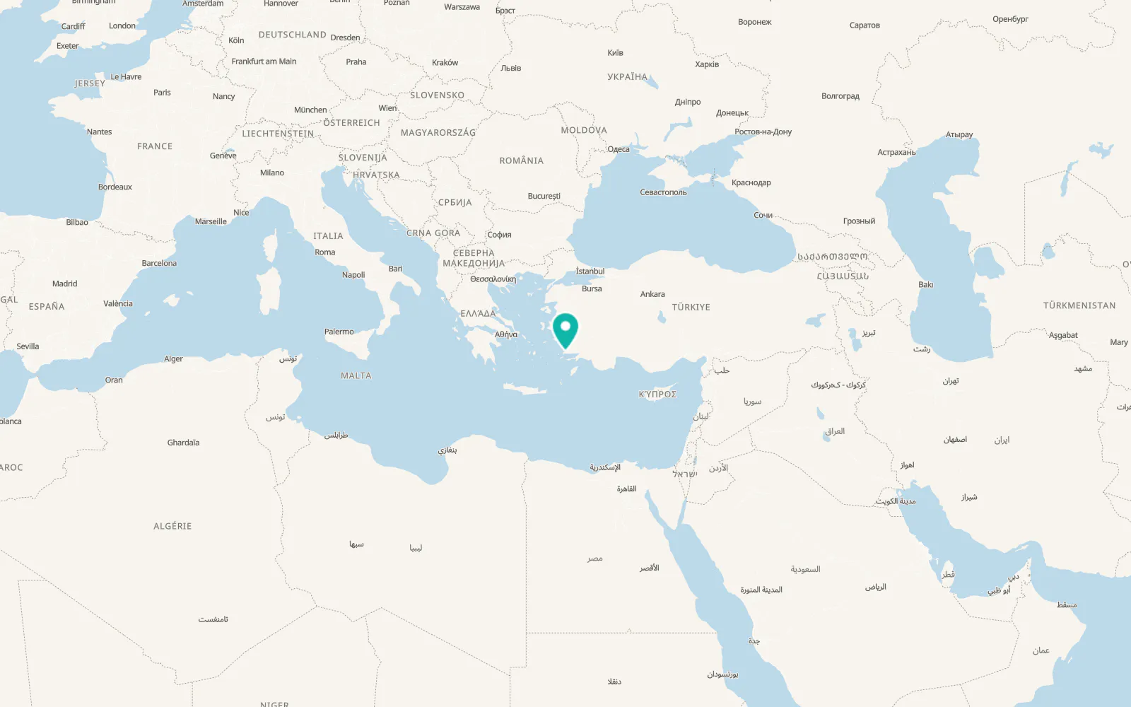 Map of Bodrum