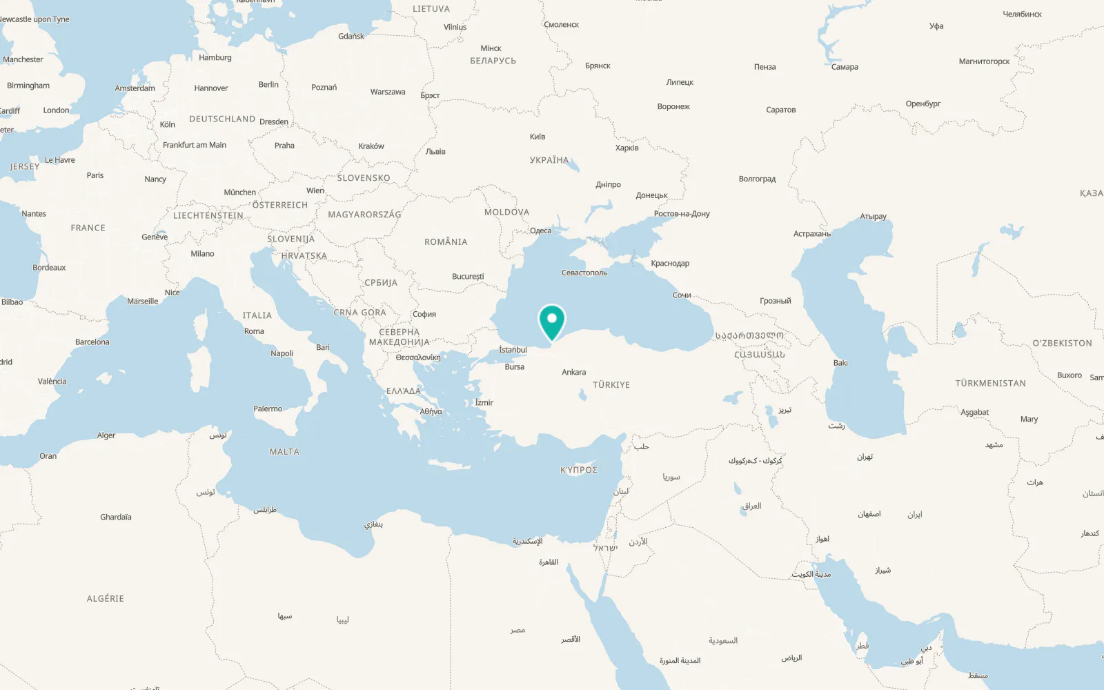 Map of Bölücek