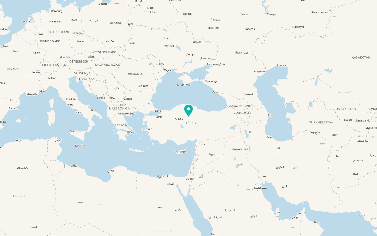 Map of Boğazkale