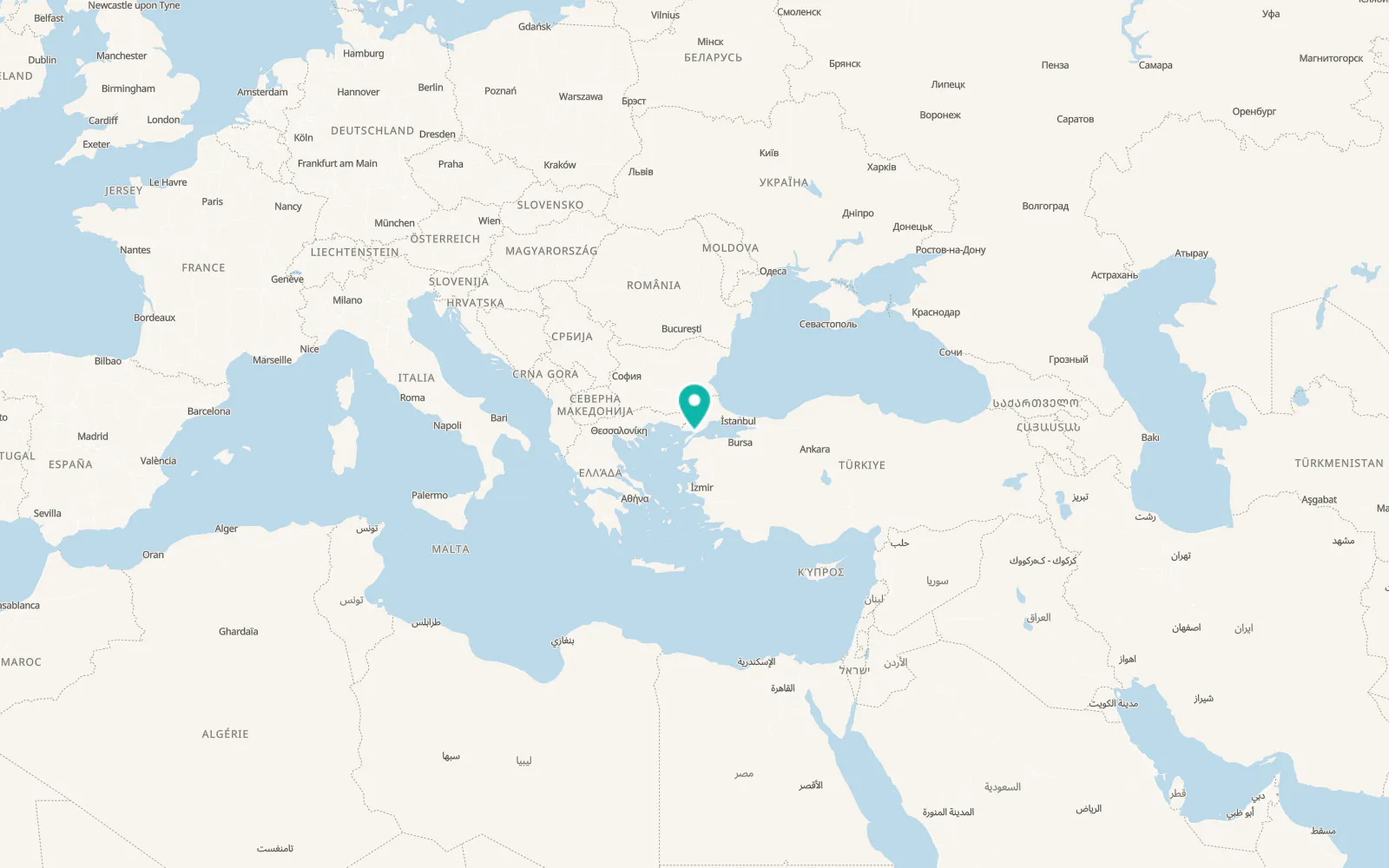 Map of Bolayır