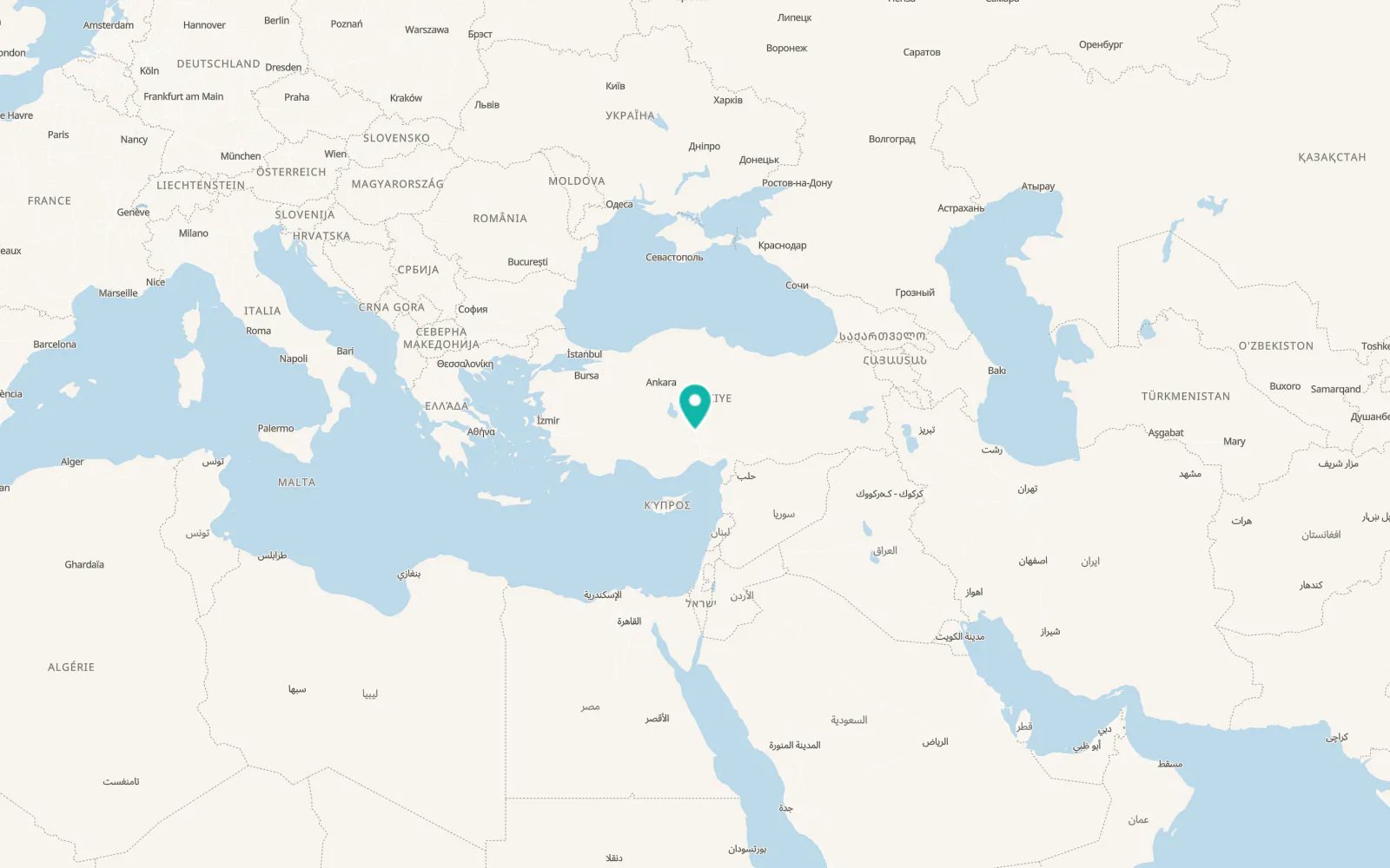 Map of Bor