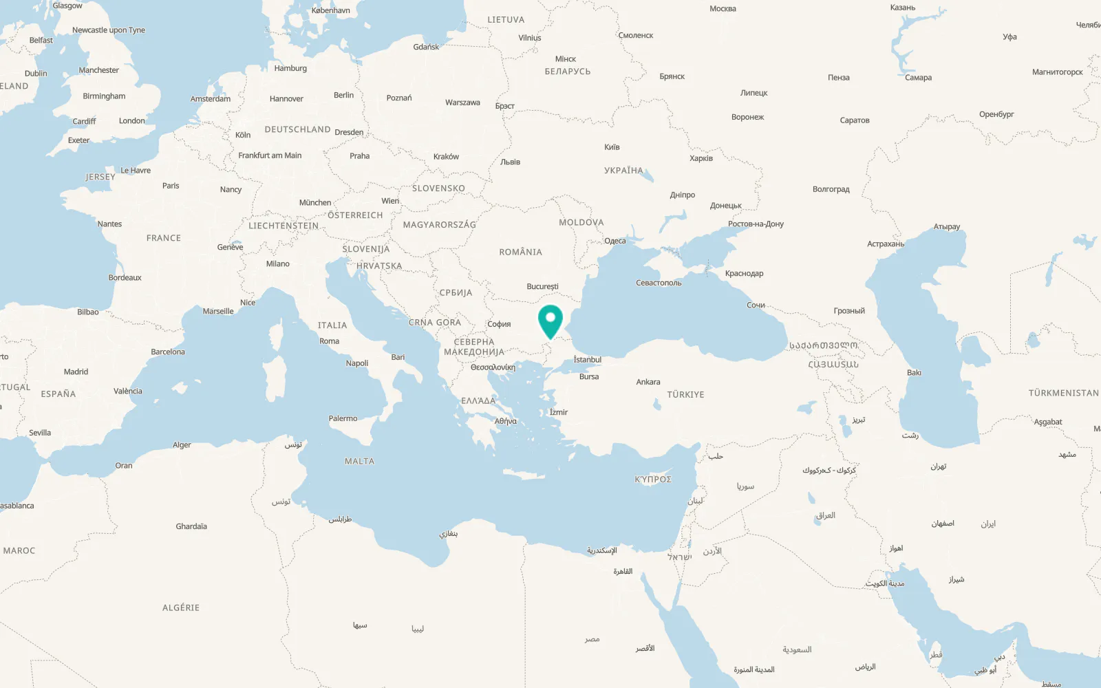 Map of Büyükdöllük