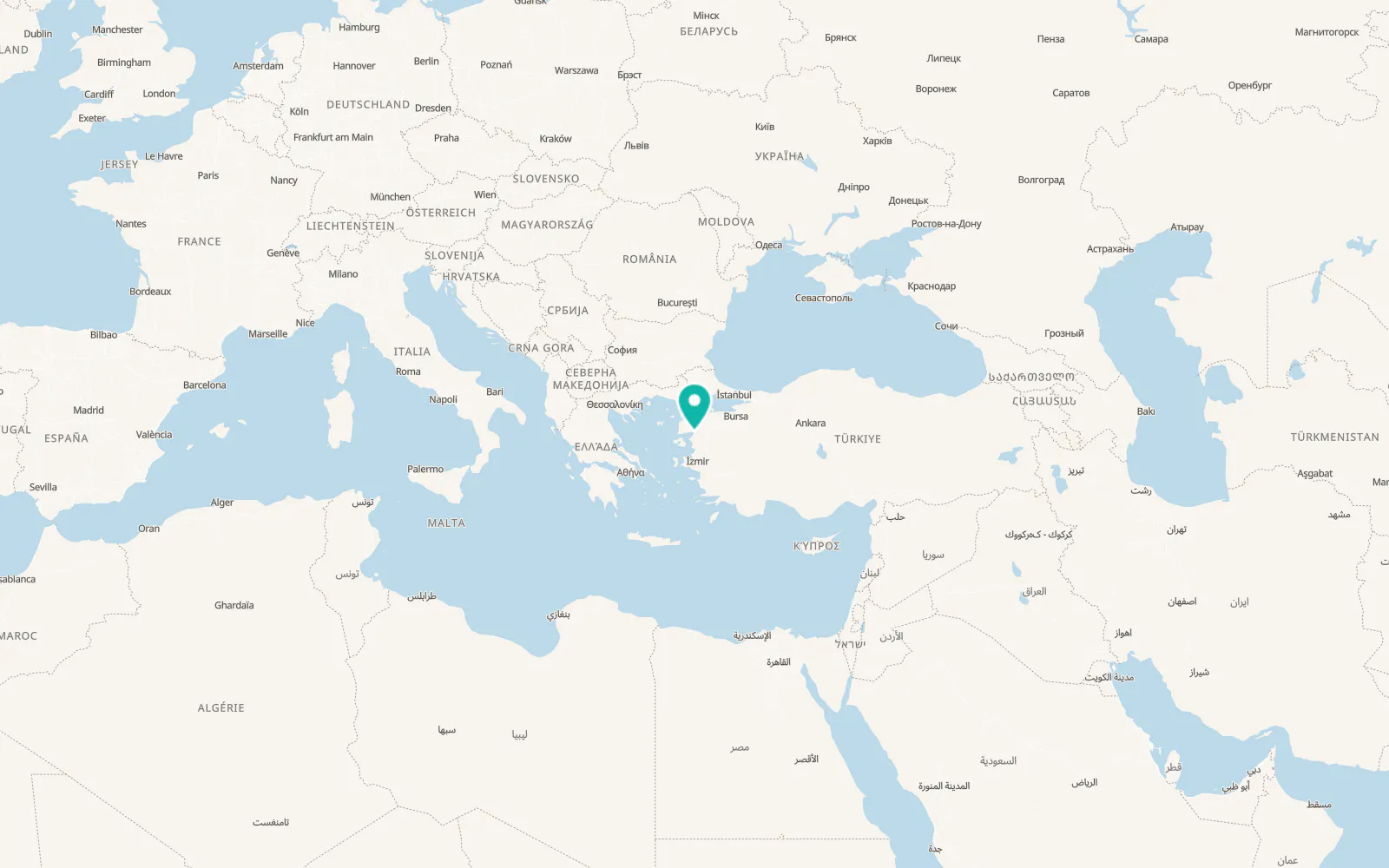Map of Burhaniye