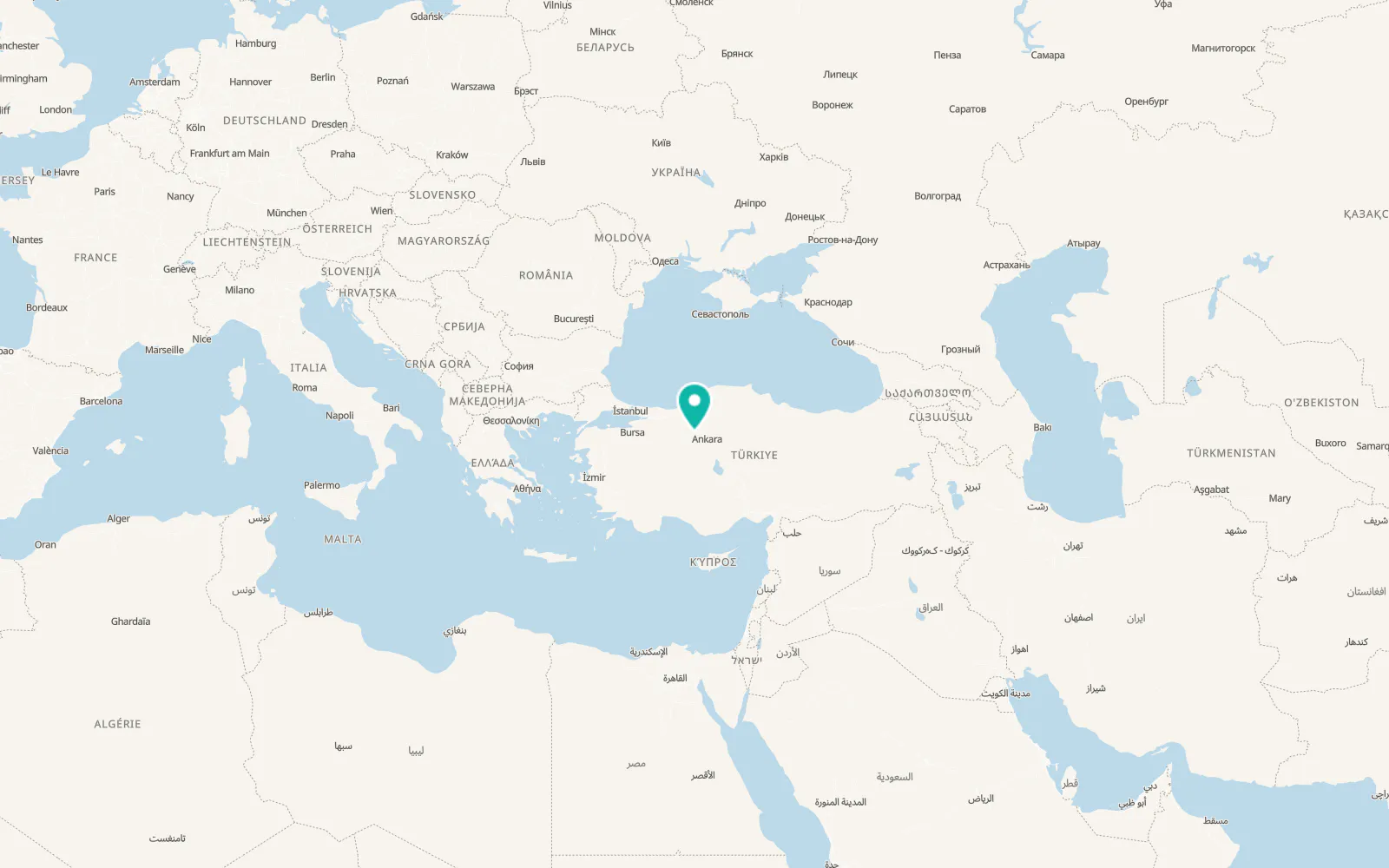 Map of Çağa