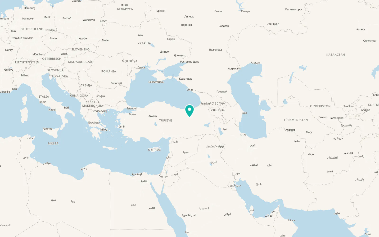 Map of Çağlayan