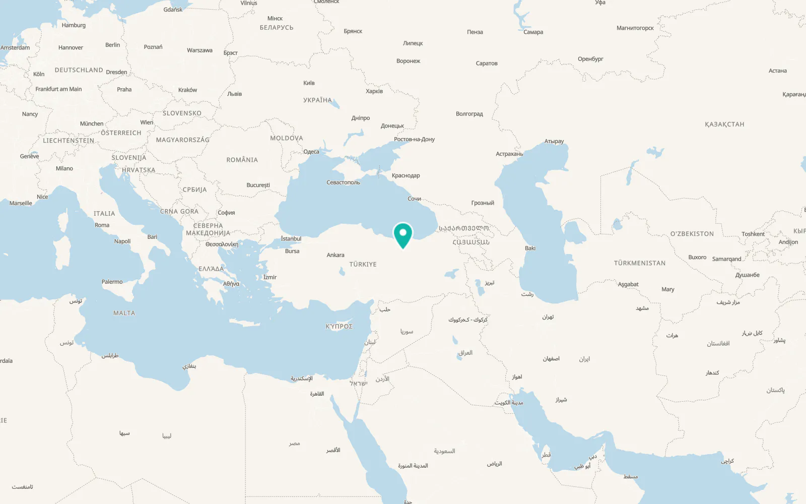 Map of Çamoluk
