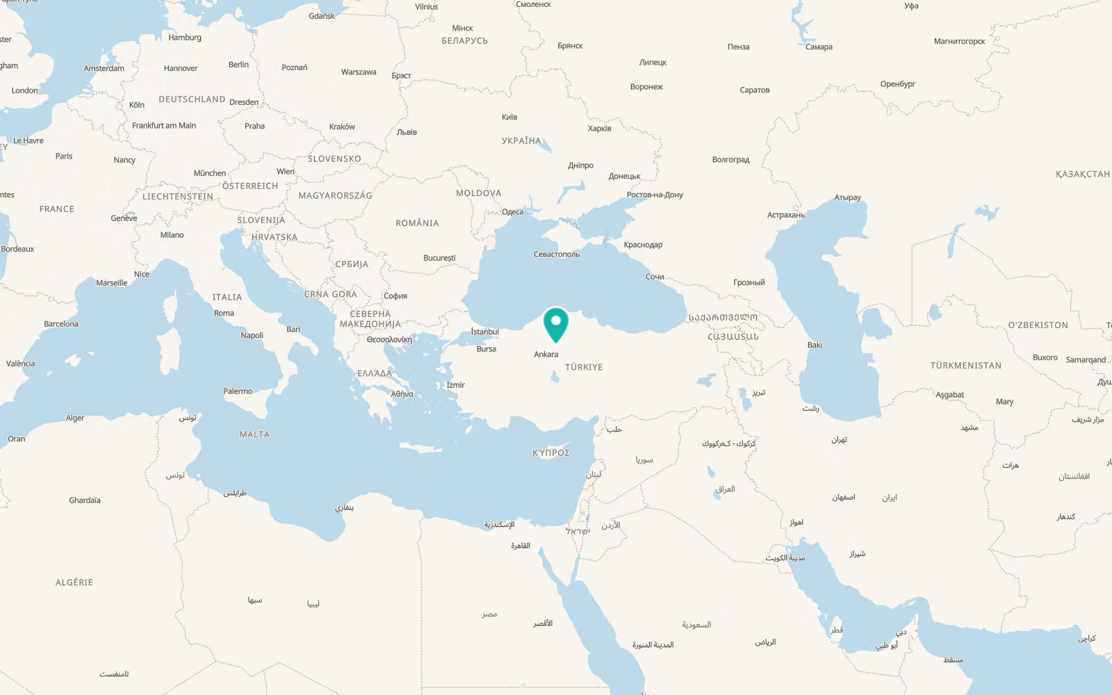 Map of Çandır