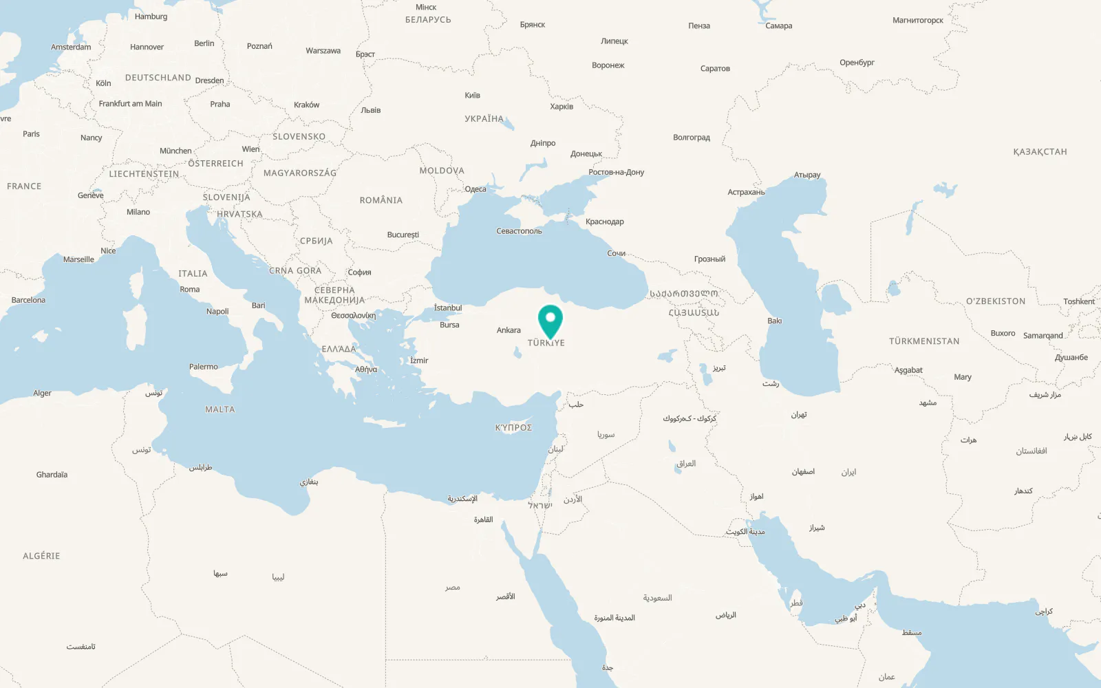 Map of Çandır