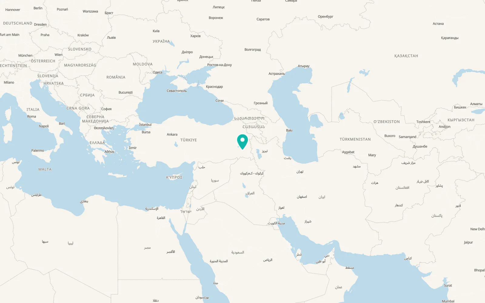 Map of Çatak