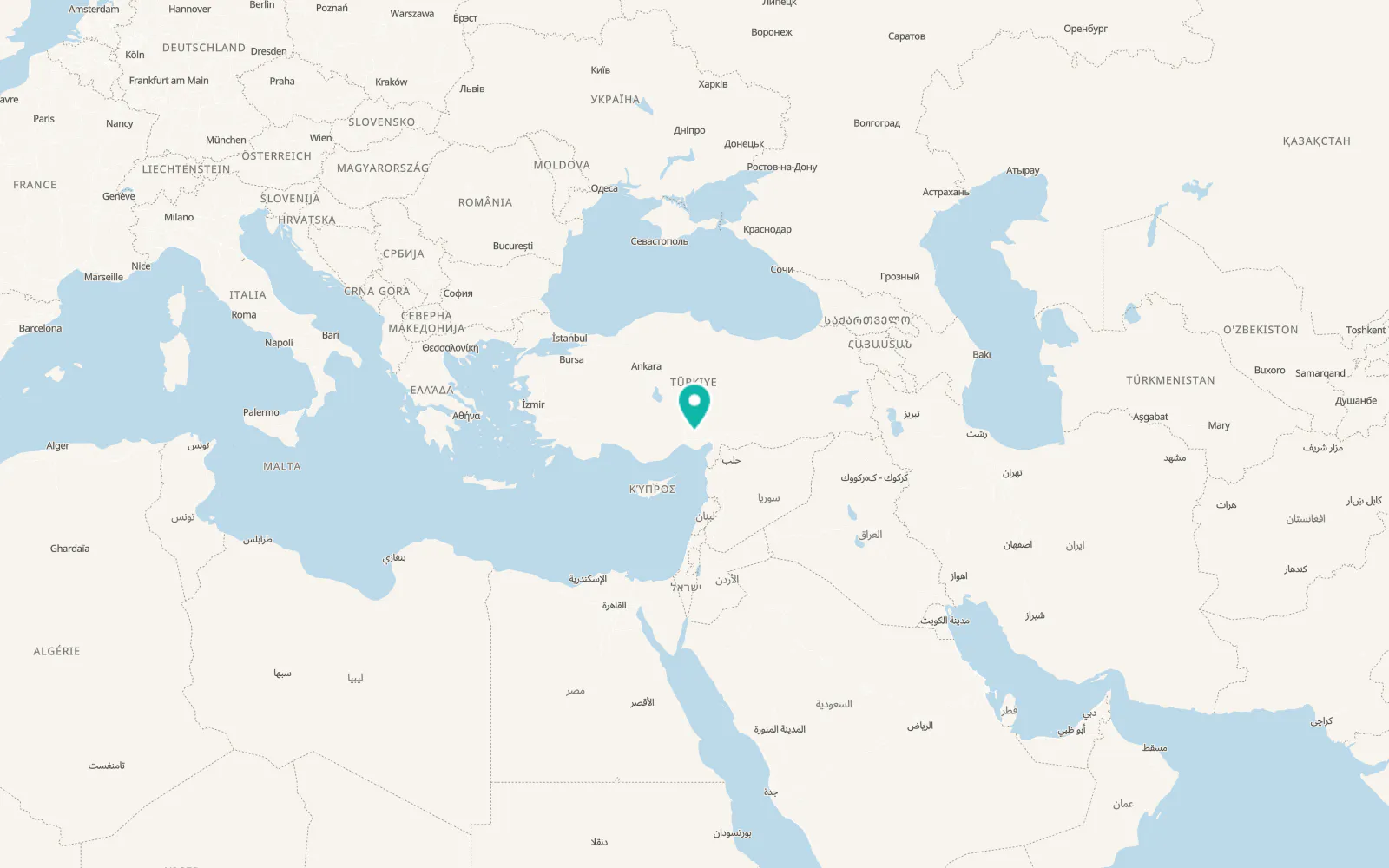 Map of Çatalan