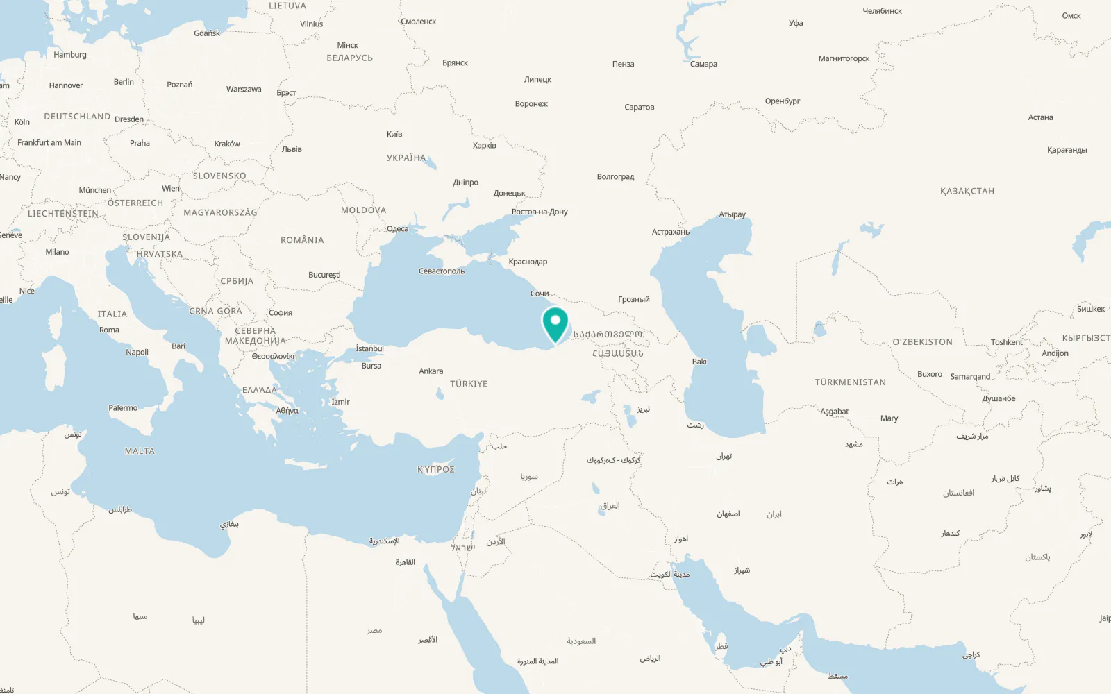Map of Çayeli
