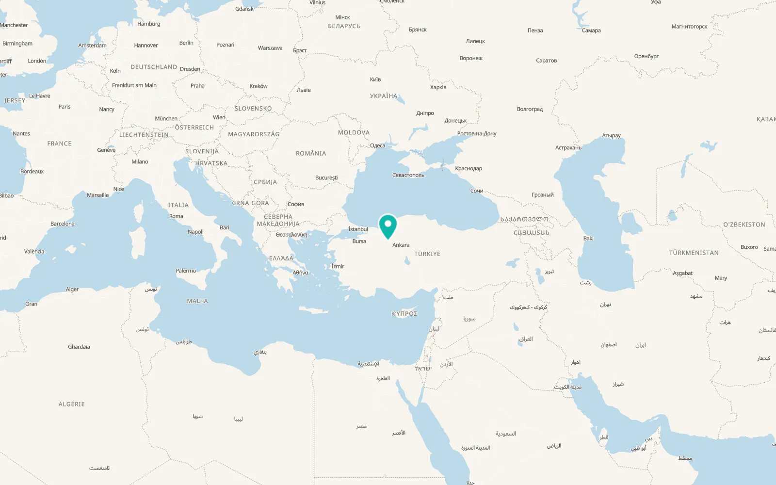 Map of Çayırhan