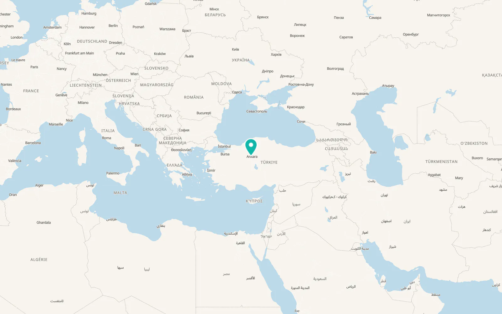Map of Çayyolu