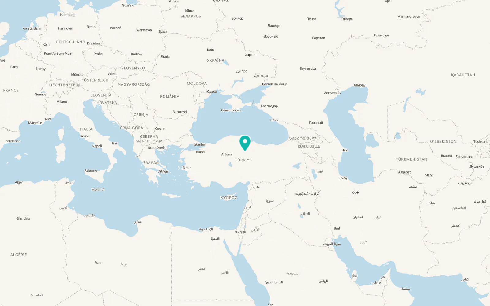 Map of Çekerek