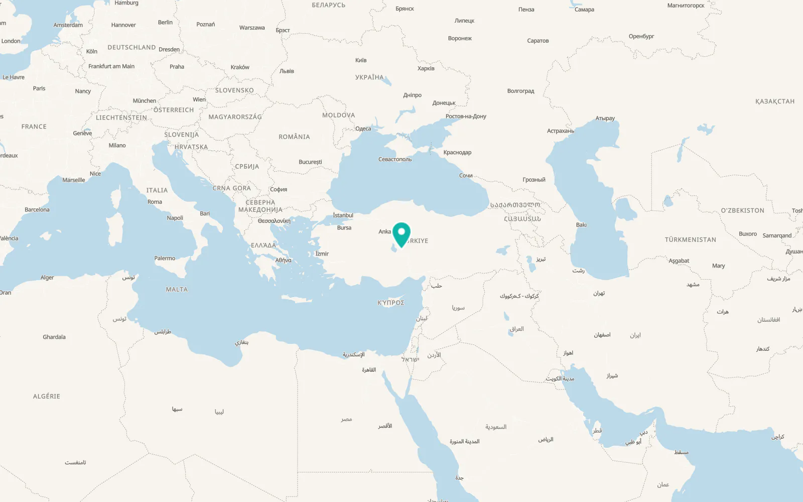 Map of Çekiçler