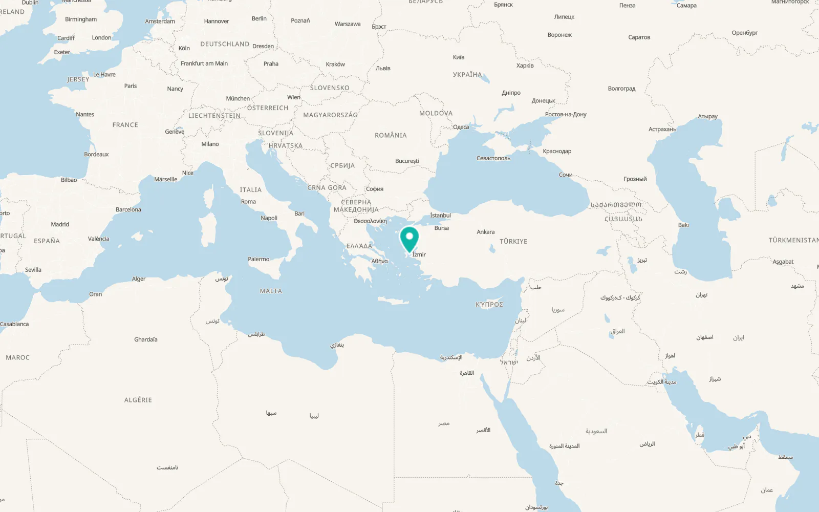 Map of Çeşme