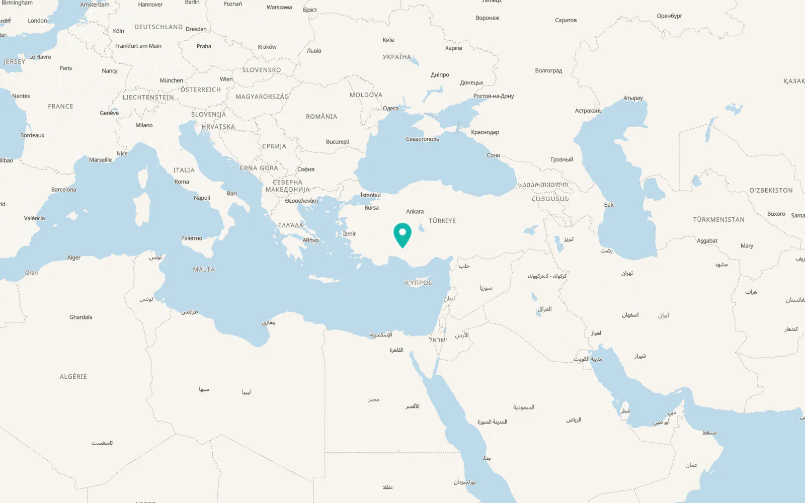 Map of Cevizli