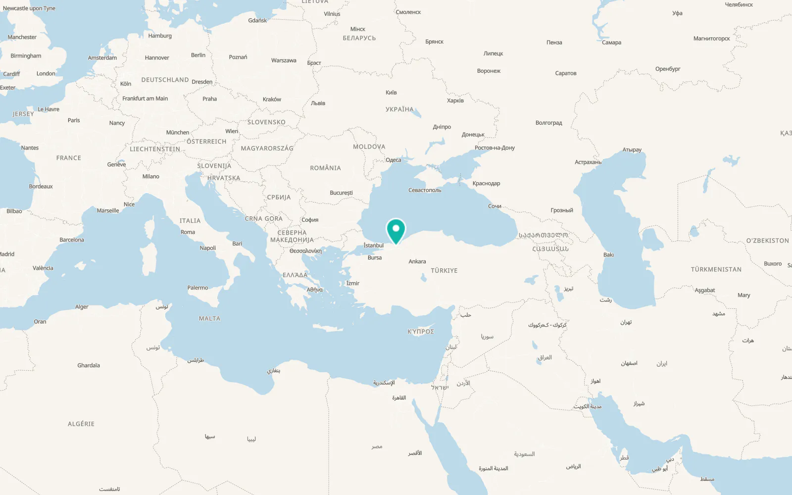 Map of Çevrik