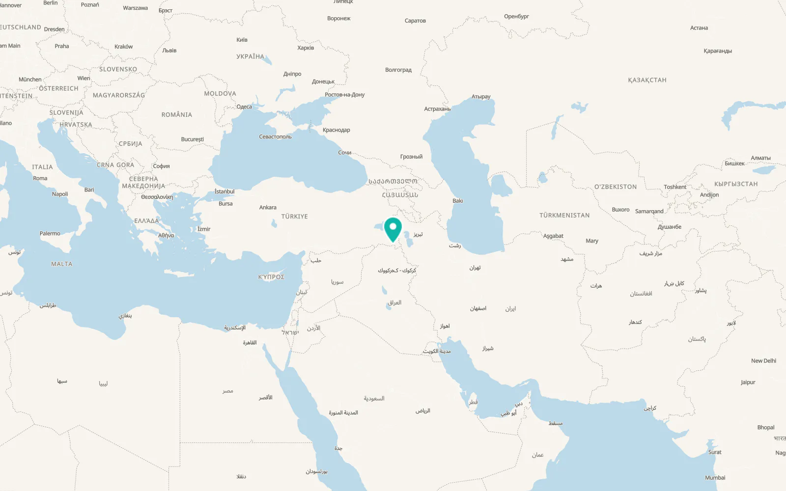 Map of Çey