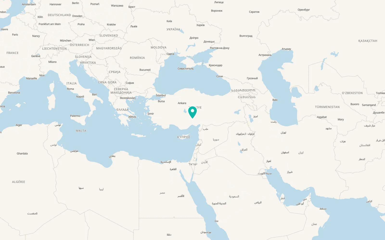 Map of Çiftehan