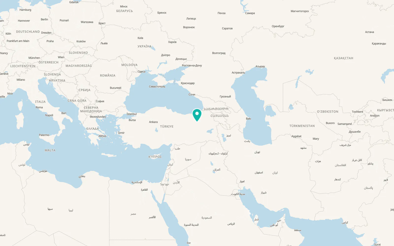 Map of Çiftlik