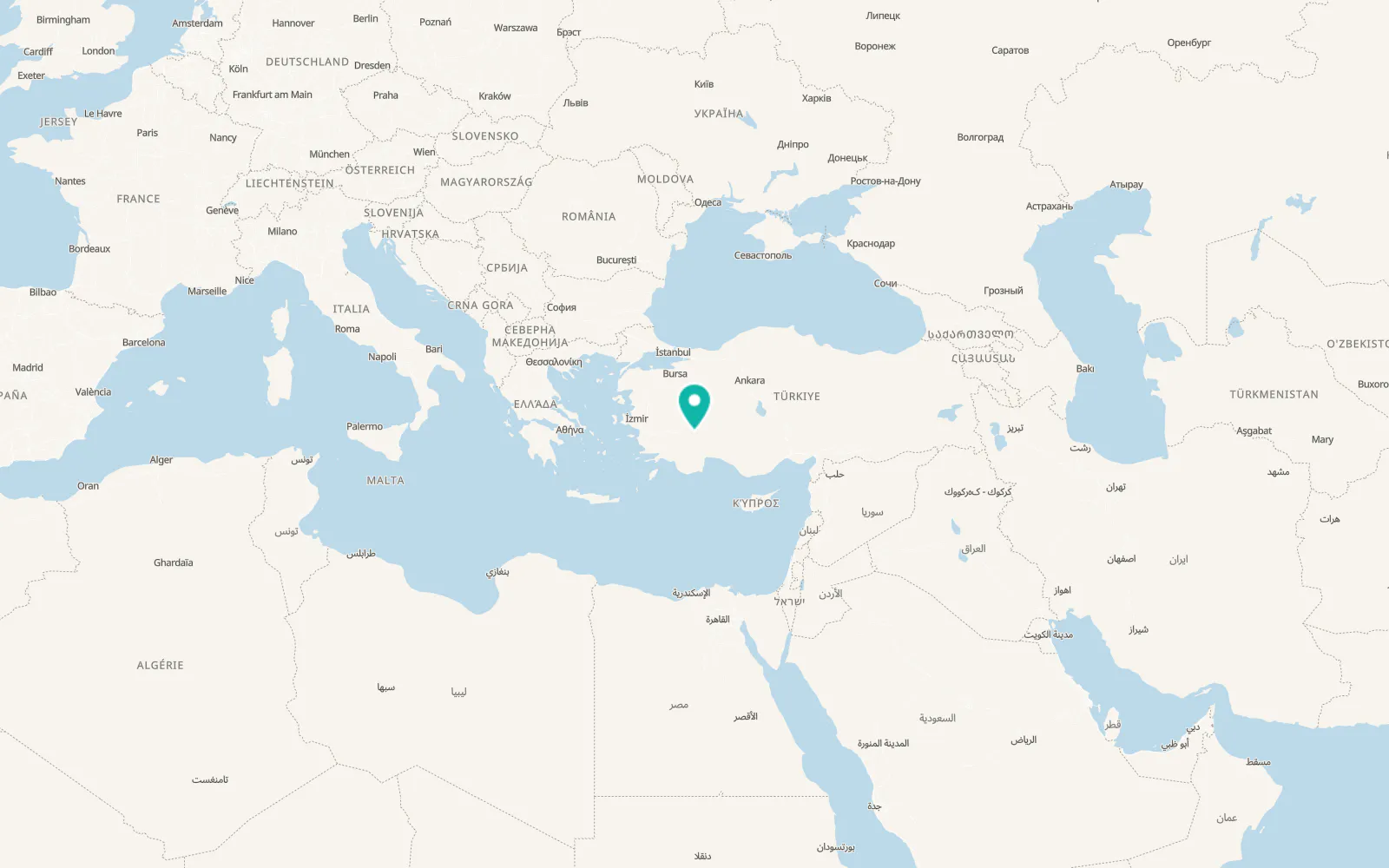 Map of Çığrı