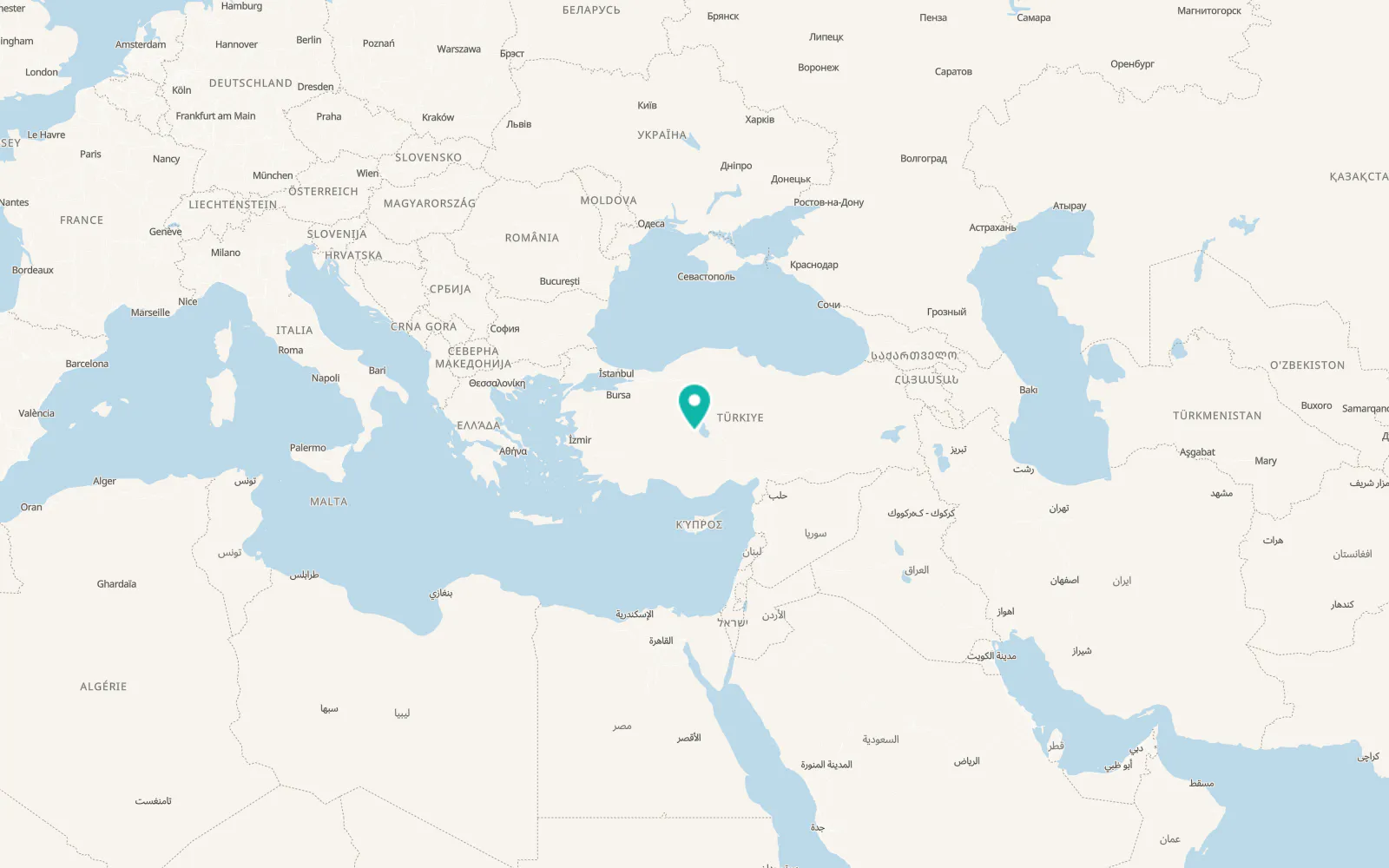 Map of Cihanbeyli