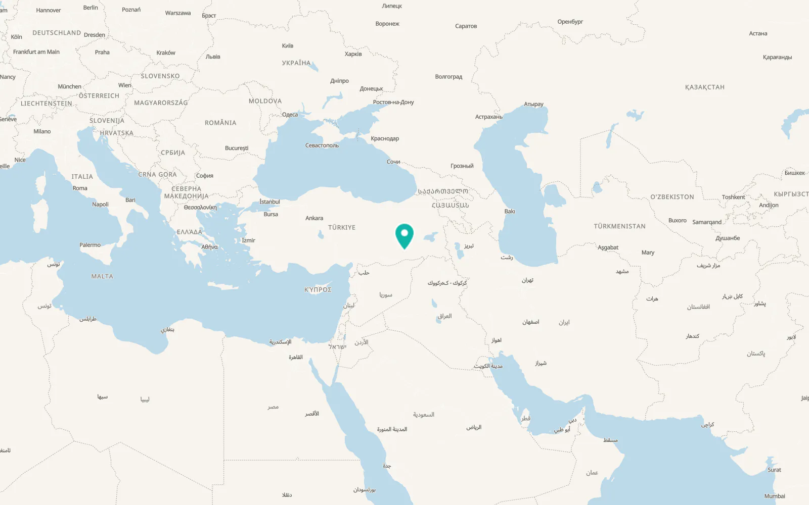 Map of Çınarönü