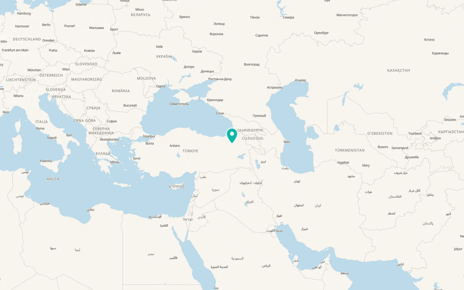 Map of Çöğender