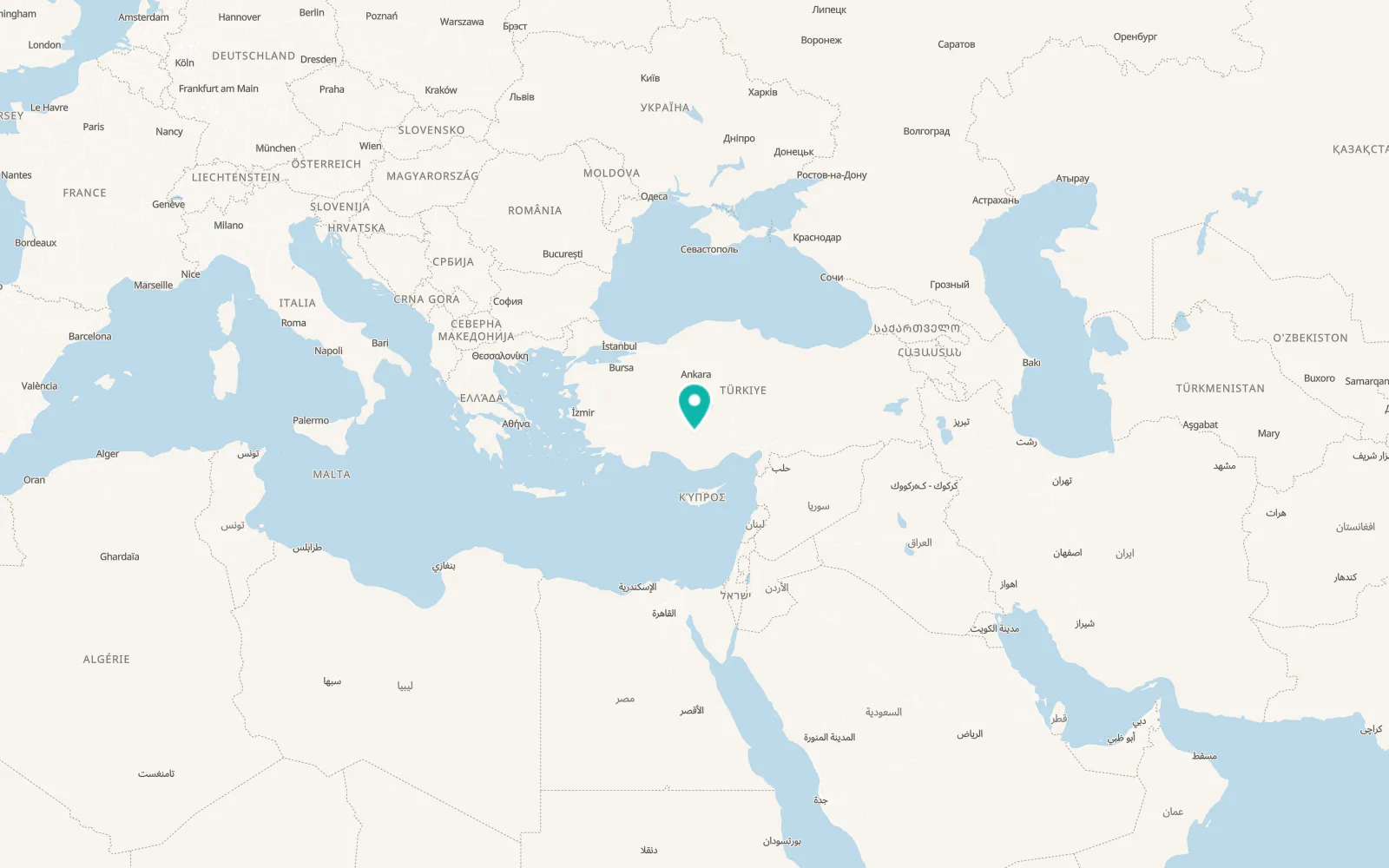 Map of Çumra