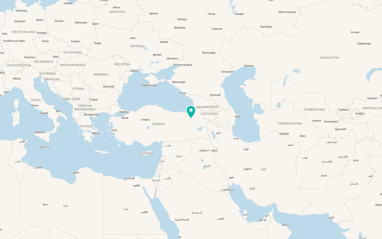Map of Dadaşköy
