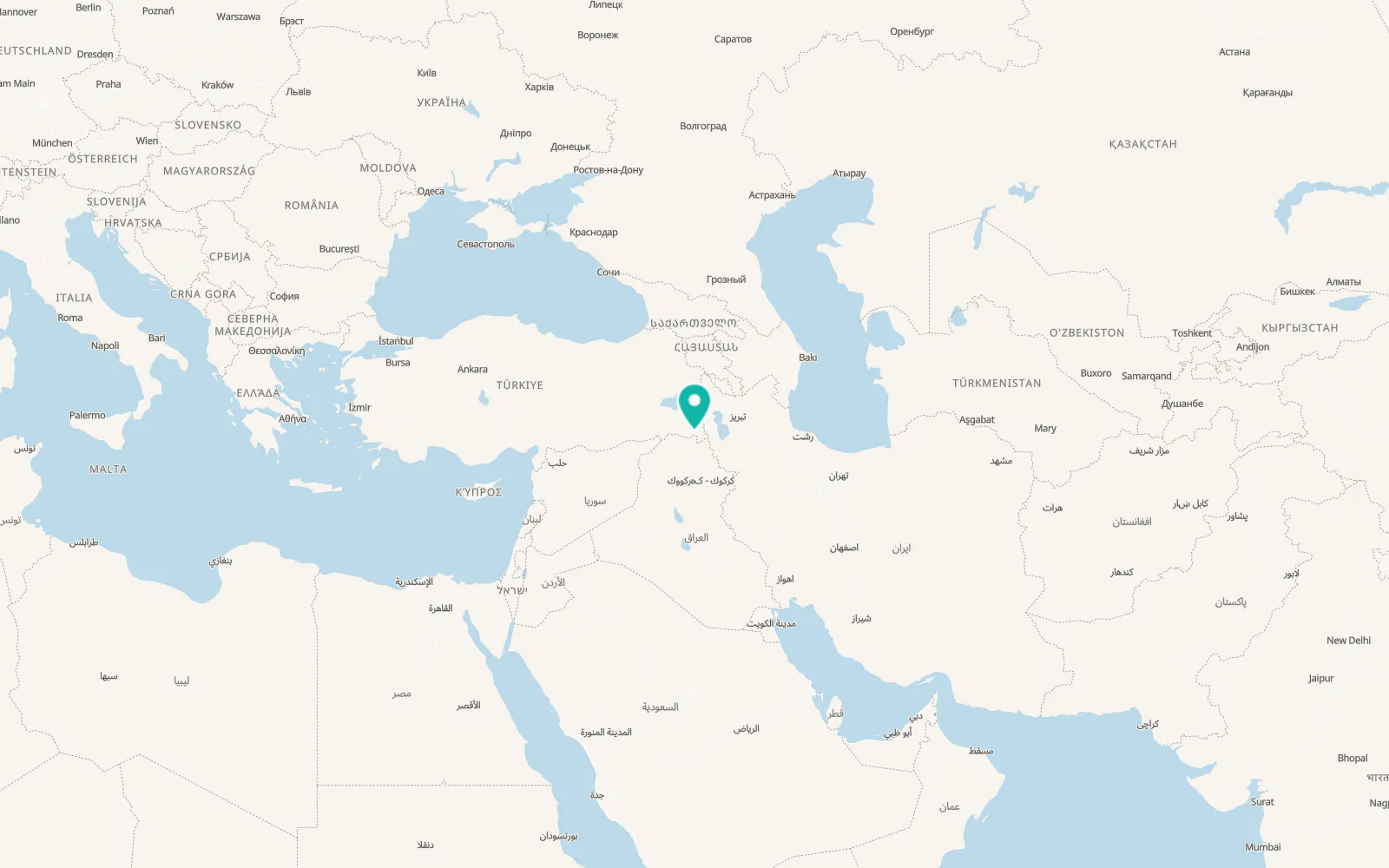 Map of Dağlıca