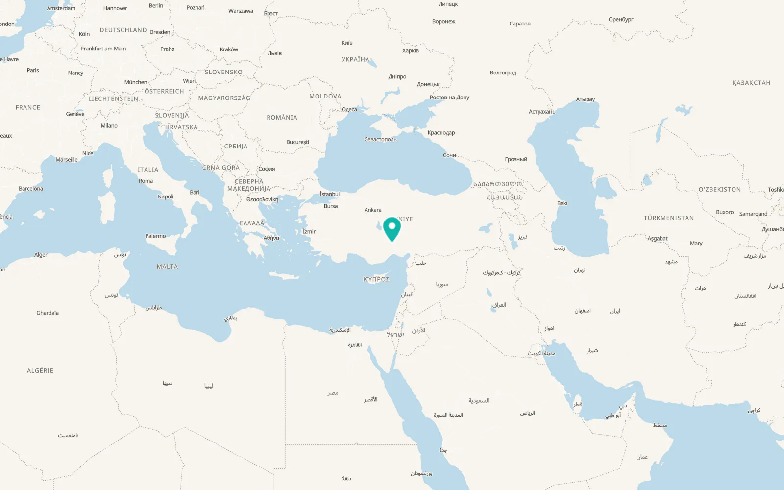 Map of Darboğaz