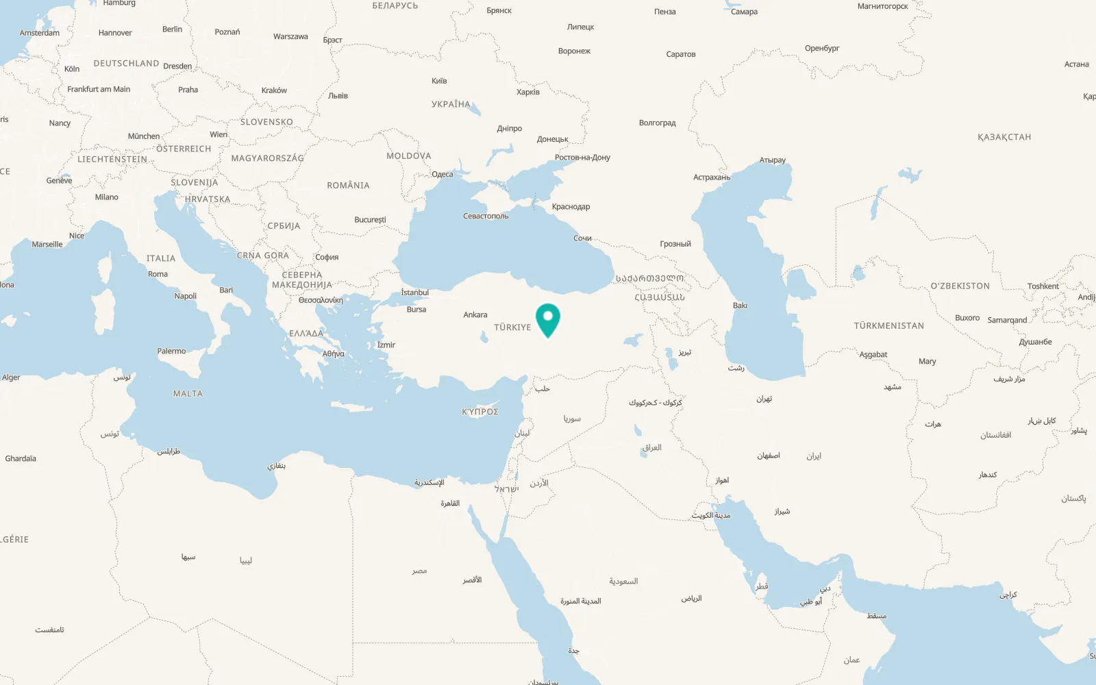 Map of Darende