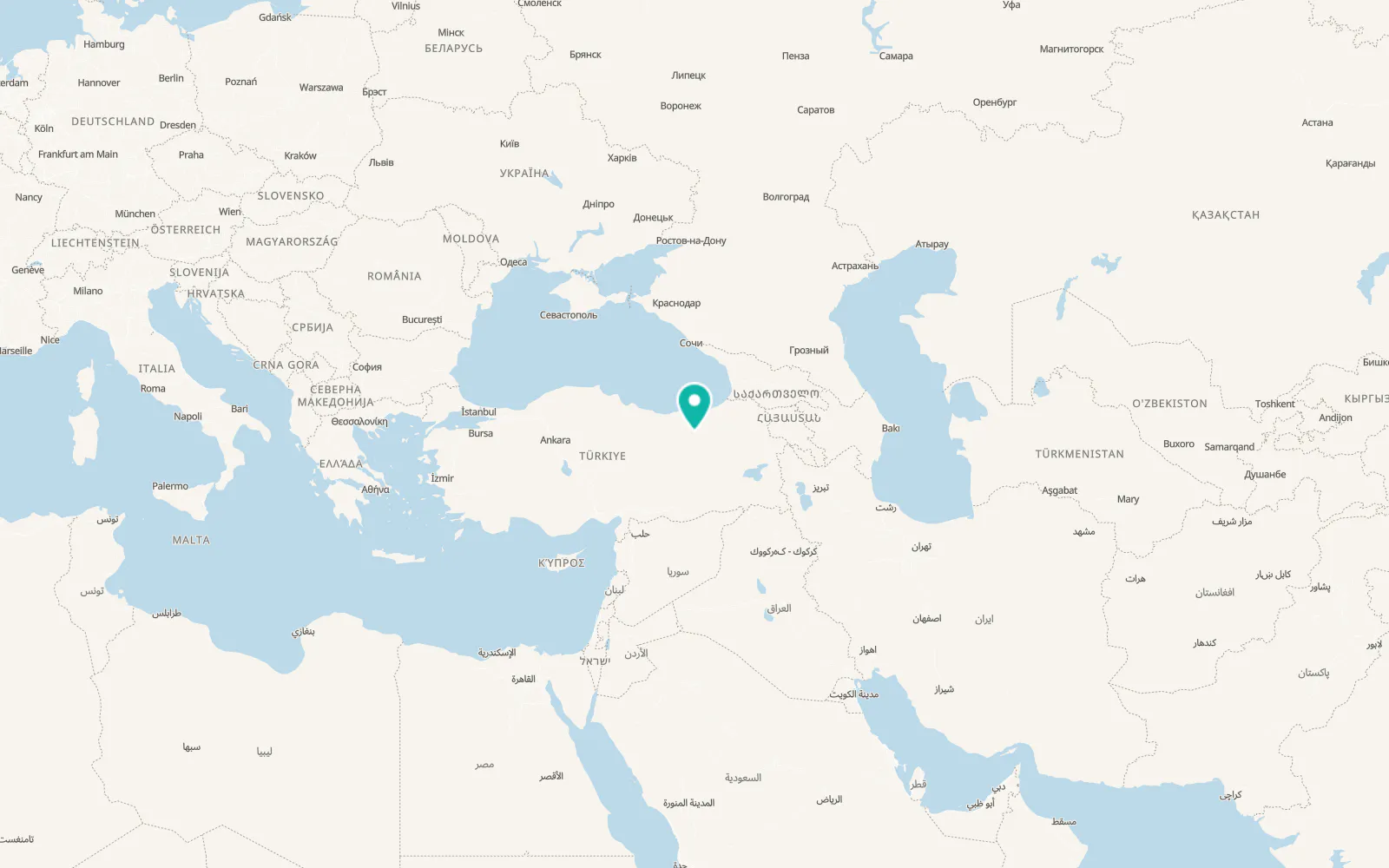 Map of Demirözü