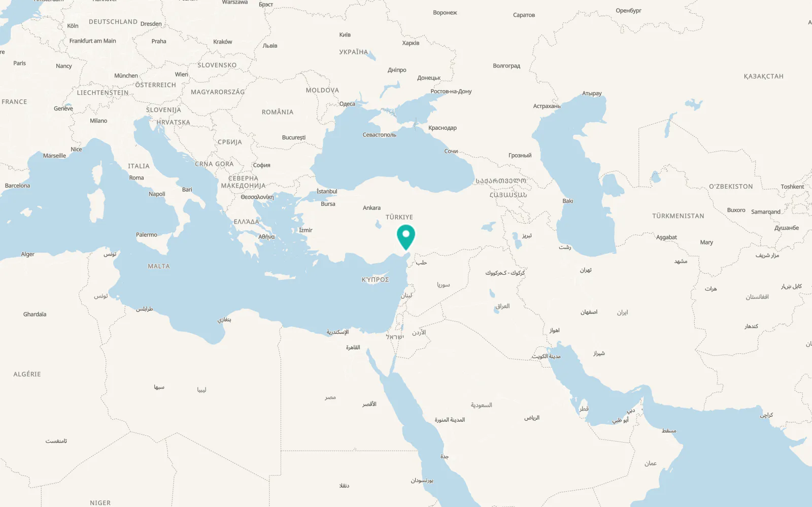 Map of Demirtaş