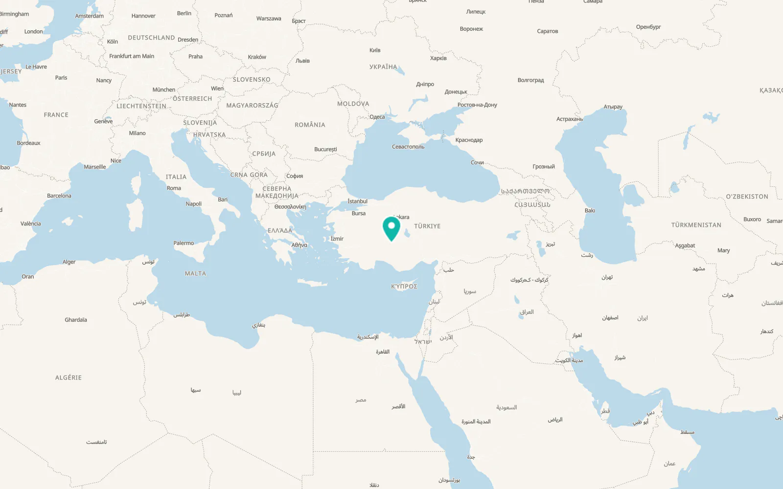 Map of Derbent