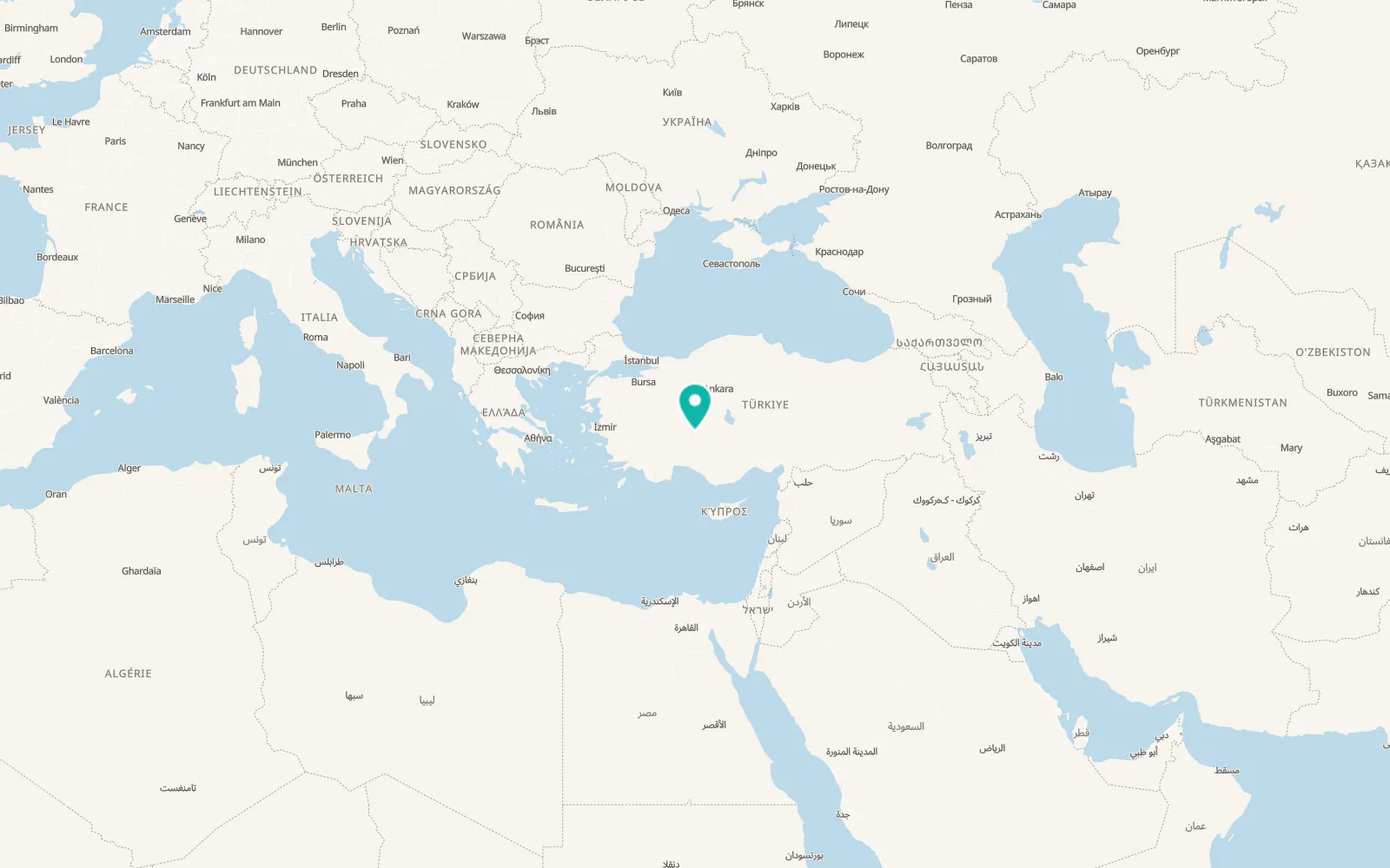 Map of Doğanhisar