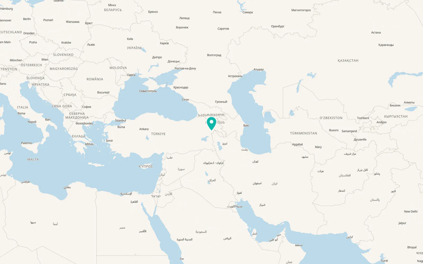 Map of Doğubayazıt