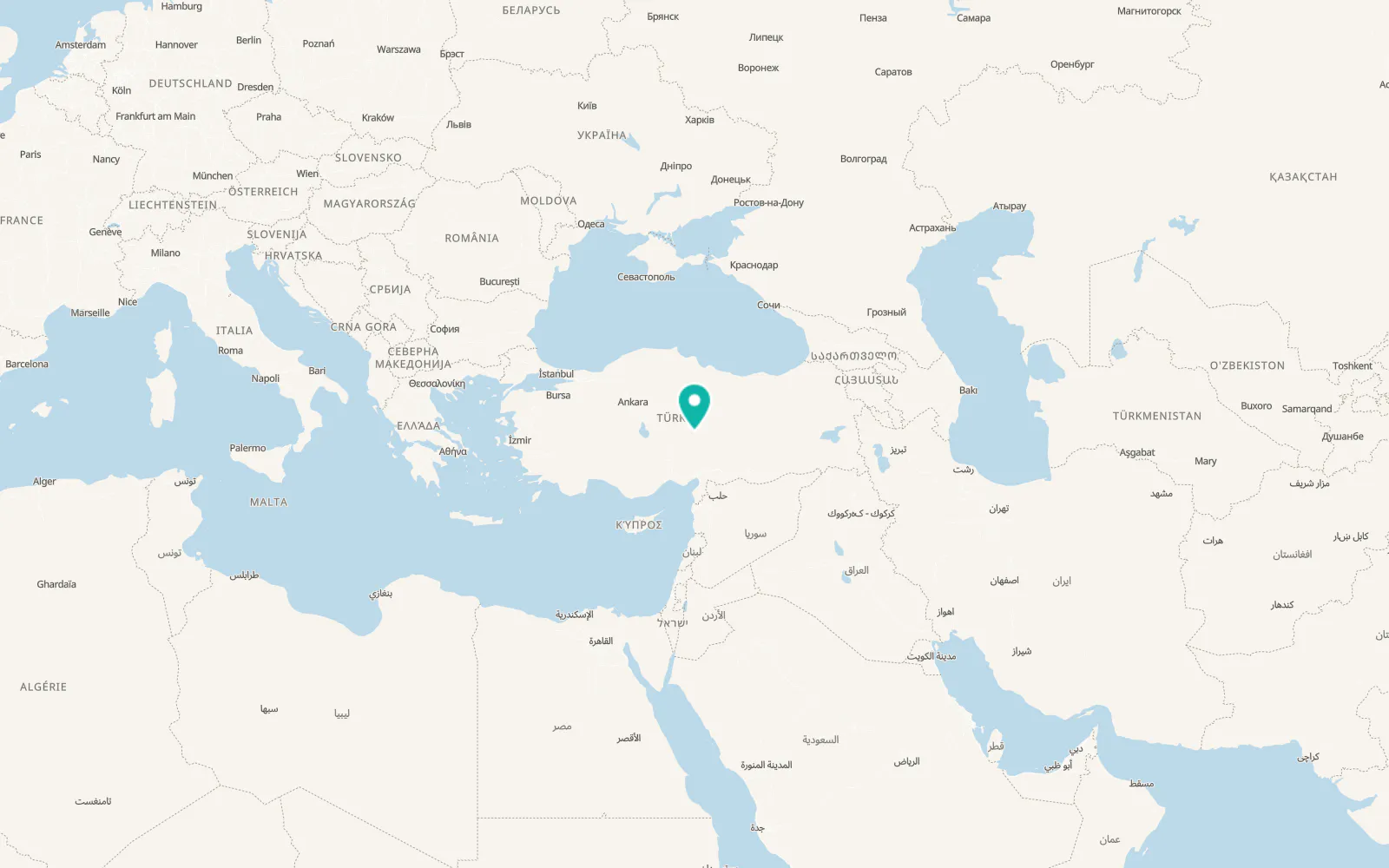 Map of Elbaşı