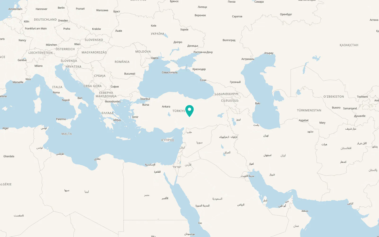 Map of Elbistan