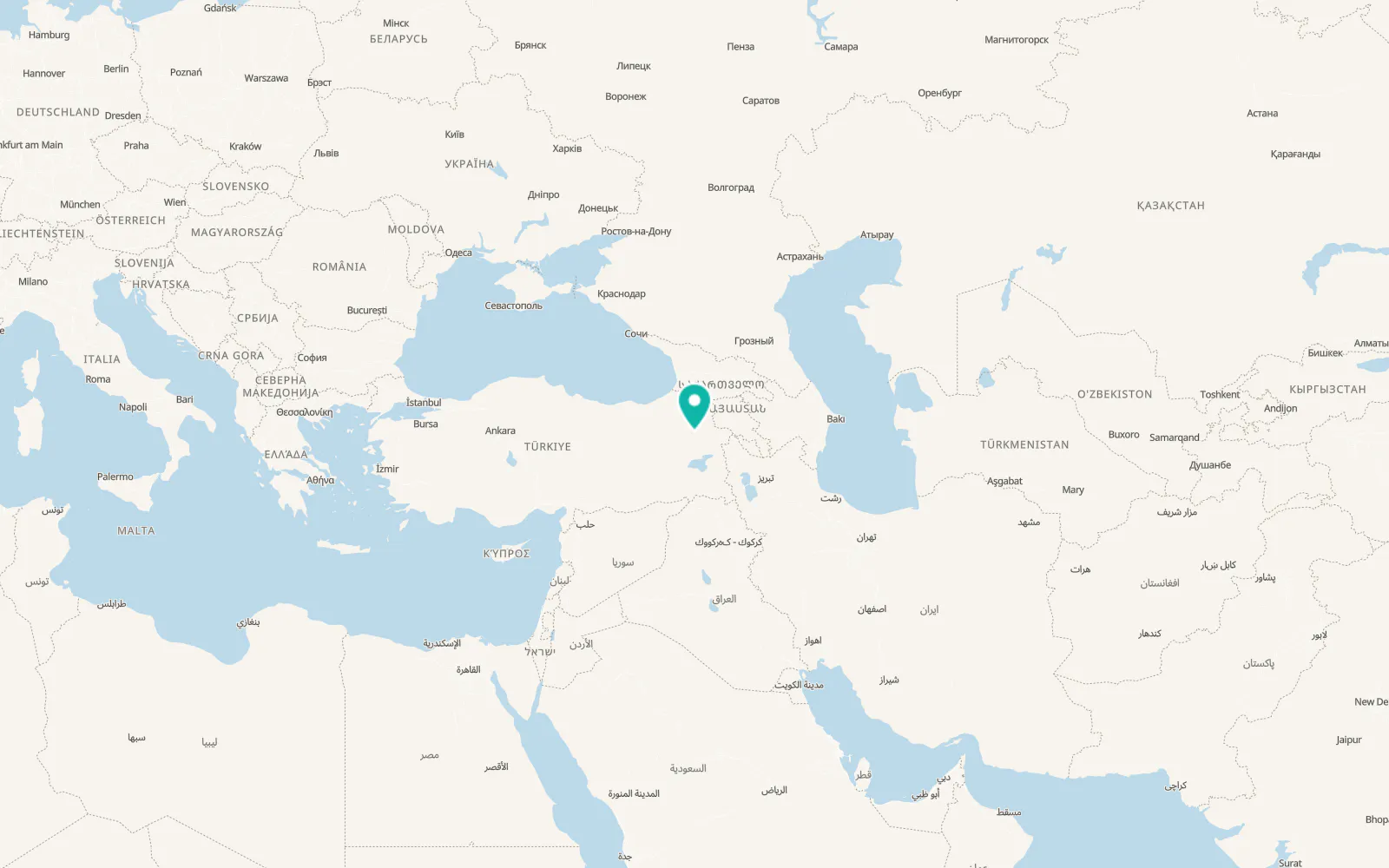 Map of Eleşkirt