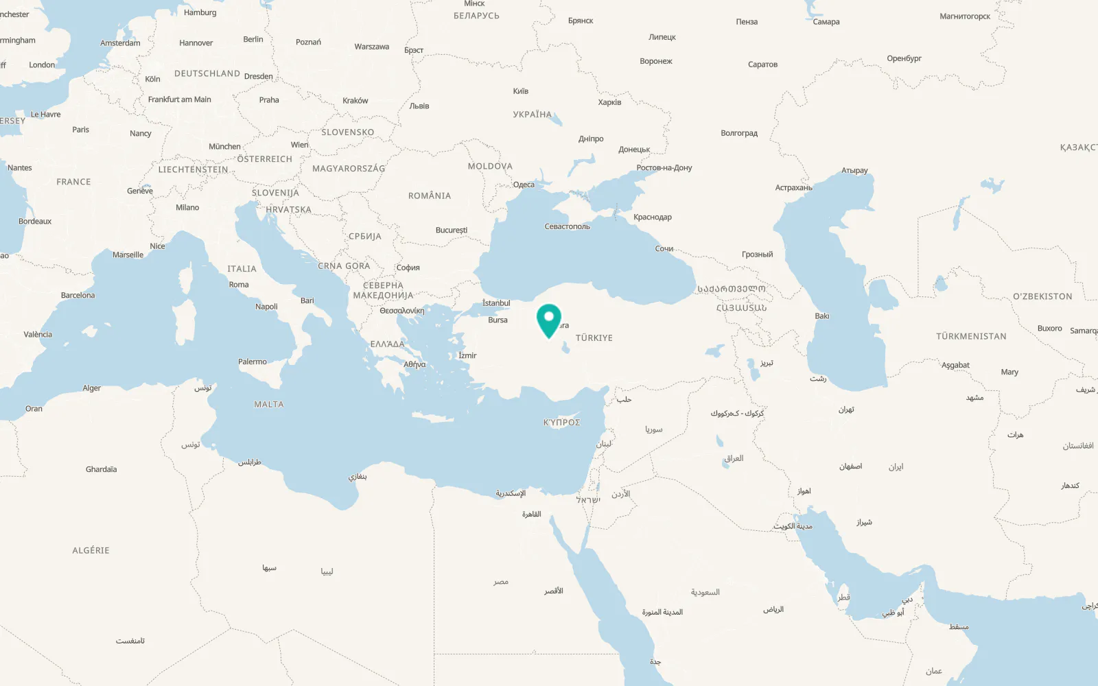 Map of Emirler