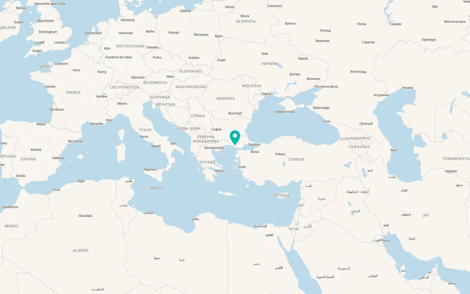 Map of Enez