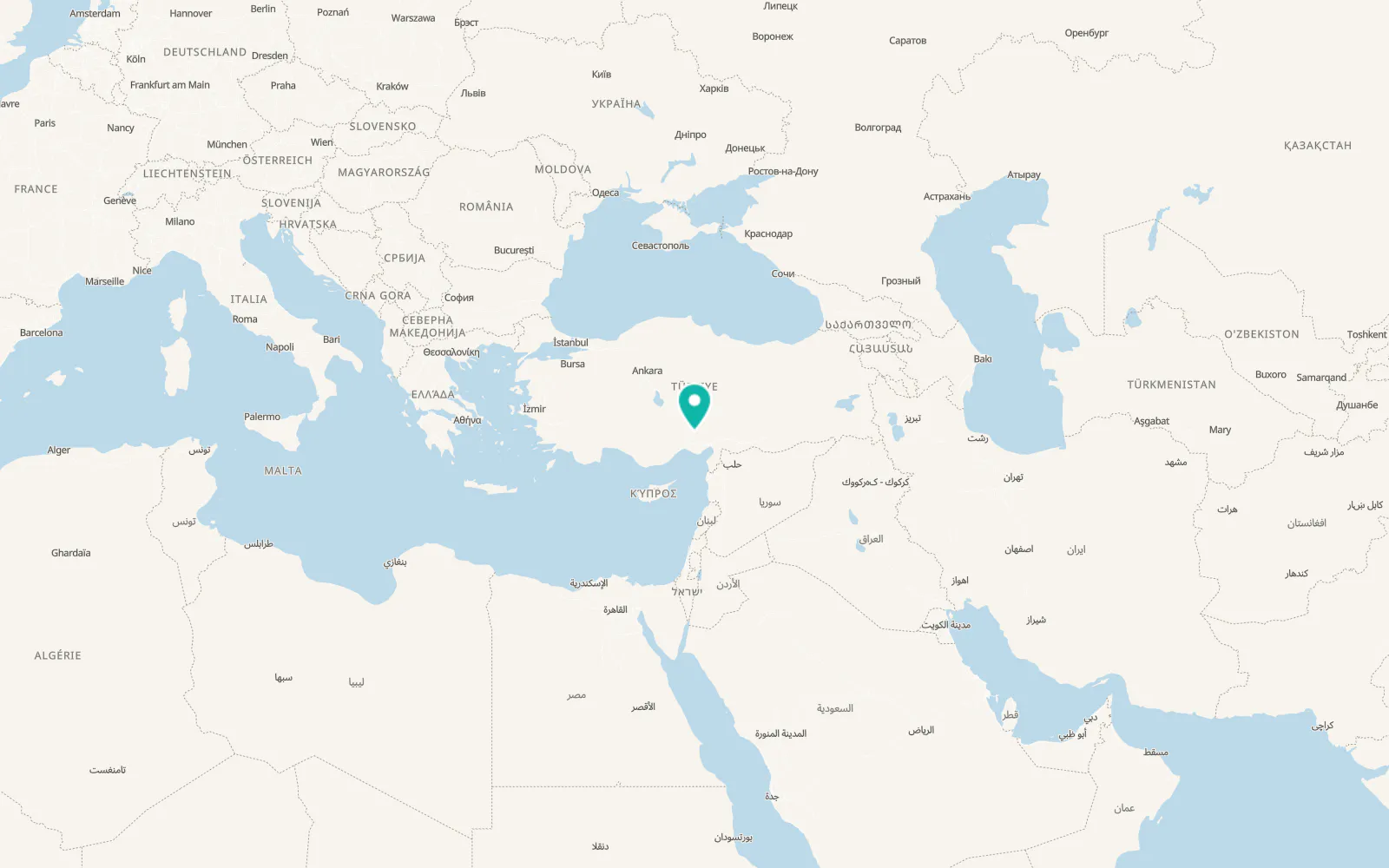 Map of Etekli