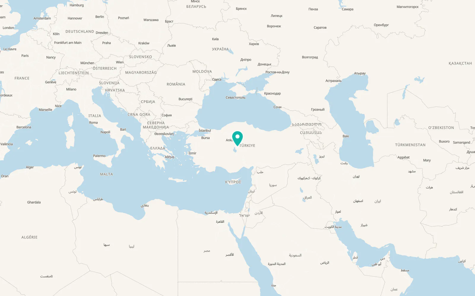 Map of Evren