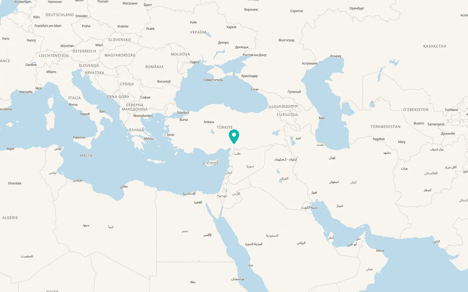 Map of Fevzipaşa