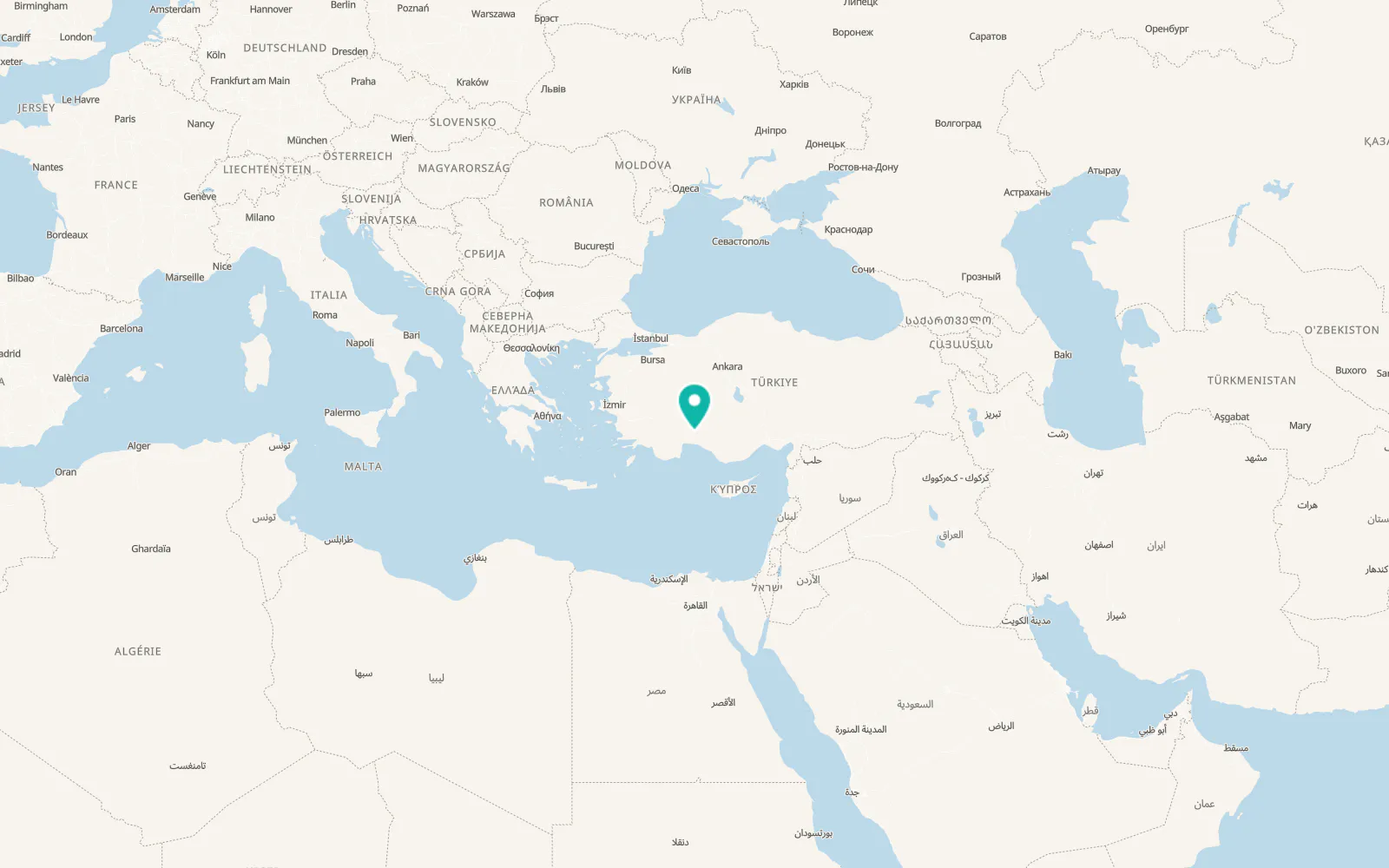 Map of Gaziler