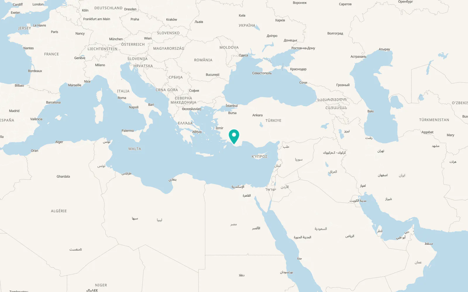 Map of Gelemiş