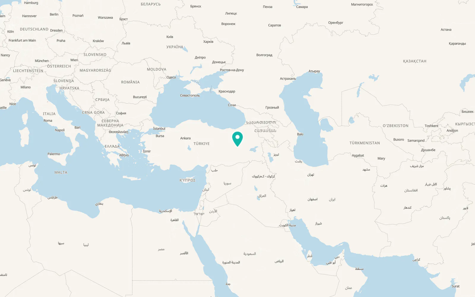 Map of Genç